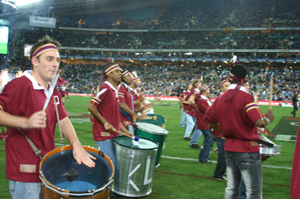State Of Origin II 2 Event Drumming football drum off  Telstra Stadium Sydney
